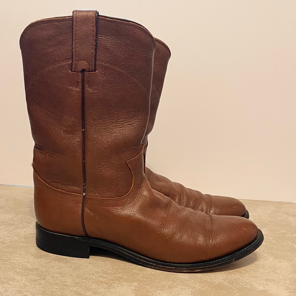 Justin Boots Men's Tan Western Leather Boots